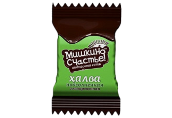 Конфеты халва подсолнечная глазированная Мишкино счастье